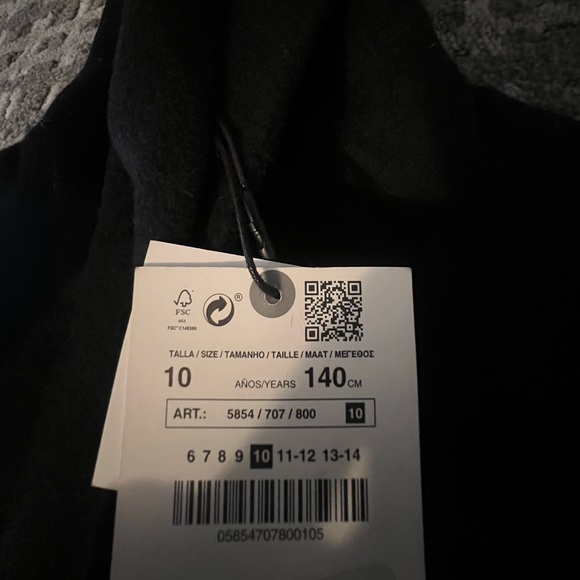 Black zara jacket new with tags - Picture 2 of 2